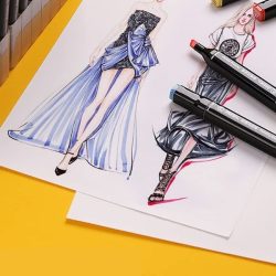 Markeri za crtanje i skiciranje modnih dizajna.
