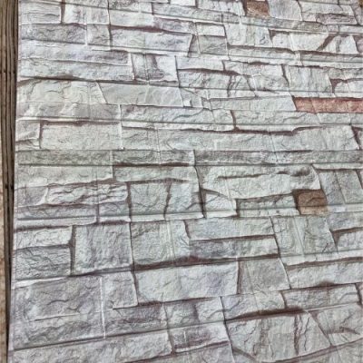 Trodimenzionalne 3D samolepljive tapete model bele rustik cigle