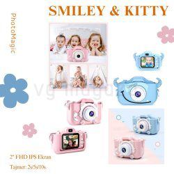 Fotoaparat Za Decu Sa Zaštitnom Maskom Smiley i Kitty Modeli.