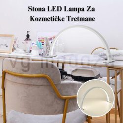 Stona Lampa Za Kozmetičke Profesionalne Tretmane u Dve Dimenzije od 55 cm i 75 cm u beloj boji.