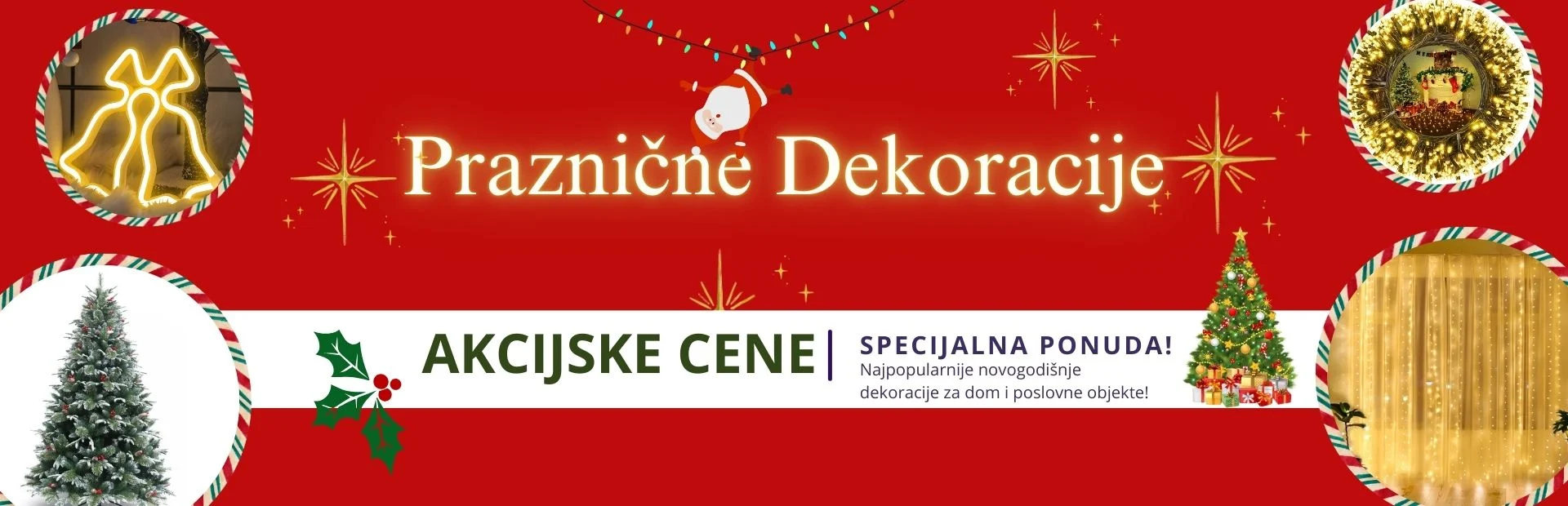 Novogodišnji ukrasi akcijske cene 2024